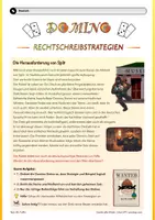 Vorschau - Arbeitsblätter - Dominospiel zu den Rechtschreibstrategien - Seite 1