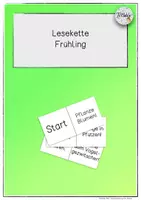 Vorschau - Spiele - Lesekette / Bewegungspause "Frühling" - Deckblatt