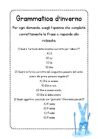 anteprima - Esercizi - Ripasso di grammatica per la classe quinta a tema inverno - Pagina 2