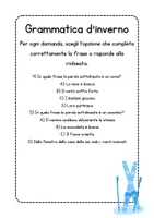anteprima - Esercizi - Ripasso di grammatica per la classe quinta a tema inverno - Pagina 3