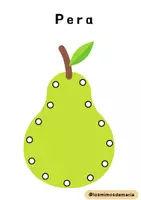 Vista previa - Hojas de trabajo - CUADERNILLO de trazo "Lazos de fruta" - página 3
