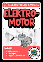 Vorschau - Arbeitsblätter - Elektronik und Elektrotechnik (Bauteil): Elektromotor - Deckblatt