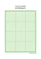 Vorschau - Arbeitsblätter - 3x Puzzles & Ausmalbilder: Im Frühling (Schneideübung) - Seite 1
