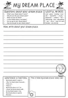 anteprima - Esercizi - Writing / Dream Place / English - Pagina di copertina