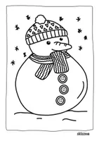 Vorschau - Arbeitsblätter - Unterrichtsmaterial Schneemann Skizzme - Seite 1