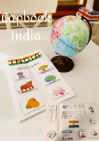 anteprima - Altro tipo di materiale - Lapbook India in inglese - Pagina di copertina