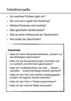 Vorschau - Arbeitsblätter - Literaturarbeit Checklisten/Kurzübersichten - Seite 1