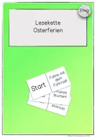 Vorschau - Spiele - Lesekette / Bewegungspause "Osterferien" - Deckblatt