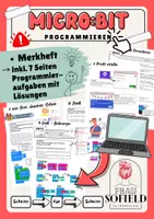 Vorschau - Unterrichtsreihen - Micro:bit - Merkheft - Arbeitsheft - Programmieren - Mikrocontroller - Deckblatt