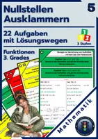 Vorschau - Arbeitsblätter - Nullstellen berechnen | 76 Aufgaben + Lösungswege - kaufen - Seite 1