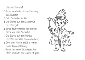 Vorschau - Arbeitsblätter - 15 Lies und Male - Fasching, Karneval, Fastnacht - Seite 2