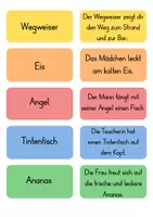 Vorschau - Fördermaterial/Inklusion - Lesen und legen Strand Wimmelbild (Leseübung) - Seite 3