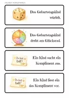 Vorschau - Fördermaterial/Inklusion - Geburtstagskreis Fächer – Ritualkarten für Morgenkreis & Geburtstag - Seite 2
