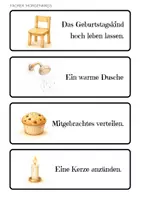 Vorschau - Fördermaterial/Inklusion - Geburtstagskreis Fächer – Ritualkarten für Morgenkreis & Geburtstag - Seite 3