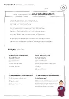 Vorschau - Arbeitsblätter - Die Schuldirektorin – Lesetexte 2–4 | mit Lösungen - Seite 2