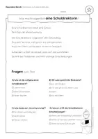 Vorschau - Arbeitsblätter - Die Schuldirektorin – Lesetexte 2–4 | mit Lösungen - Seite 3