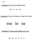 Vorschau - Arbeitsblätter - Leseförderung 1. Klasse – Buchstabe E; e - Seite 2