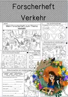 Vorschau - Arbeitsblätter - Verkehr - Forscherheft - Deckblatt