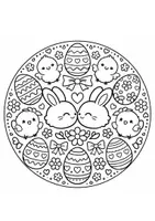 Vorschau - Arbeitsblätter - Mandala - Mandalas zum Thema Ostern, Frühling - Seite 3