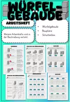 Vorschau - Stundenentwürfe - Arbeitsheft Würfelgebäude - Deckblatt