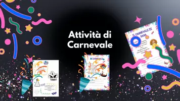 anteprima - Piani di lezione - Attività miste di Carnevale 🎉🎊 - Pagina di copertina