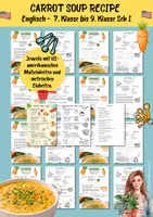 Vorschau - Unterrichtsreihen - Englisches Rezept Karottensuppe Carrot Soup ab 7. Klasse - Seite 1