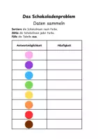 Vorschau - Arbeitsblätter - Daten und Diagramme: Das Schokoladenproblem - Seite 1