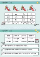 Vorschau - Arbeitsblätter - Lesekartei / Leseteppich (passend zum Flex & Flora Buchstabenheft 3 - zweifach differenziert) - Seite 2