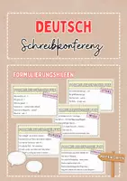 Vorschau - Merkblätter - Schreibkonferenz - Feedback - Formulierungshilfen - Deckblatt