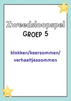 Voorbeeld - Zweedsloospel digitale tijd + keersommen - Voorblad
