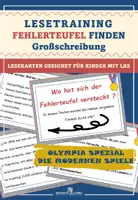Vorschau - Fördermaterial/Inklusion - Olympia Spezial - Neuzeit: Fehlerteufel Lesekarten Großschreibung - Deckblatt