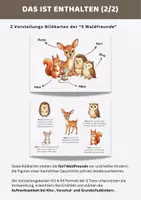 Vorschau - Bildkarten - Kamishibai Geschichte zu Ostern & Osterhasen helfen, Ostergeschichte für Kinder | 6 Bildkarten + Text A3 & A4 – 5 Waldfreunde - Seite 2