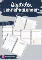 Vorschau - Lehrpläne/Lehrermaterial - Digitaler Lehrerkalender (Schuljahr 2020/2021) - Version: Tagesplan - Deckblatt
