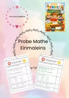 Vorschau - Test - Matheprobe Einmaleins - Deckblatt