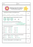 Vorschau - Test - Matheprobe Einmaleins - Seite 2