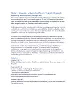 Vorschau - Klassenarbeiten - Wirbeltiere und wirbellose Tiere – Vergleich | experimentbasierte Klassenarbeit Biologie SEK I - Deckblatt