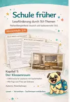 Vorschau - Stundenentwürfe - Schule früher (Kapitel 1) - der Klassenraum - fächerübergreifende, differenzierte Lesetexte - Deckblatt