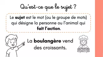 Aperçu - Présentation / Support pour le tableau - Le sujet du verbe - présentation - Page 2