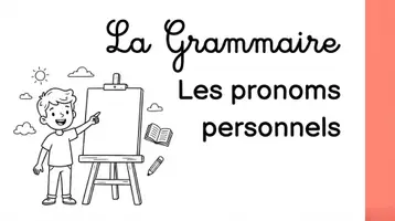 Aperçu - Présentation / Support pour le tableau - Les pronoms personnels - présentation - Page 1