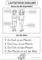 Vorschau - Arbeitsblätter - Lautgetreue Einsilber (einsilbige Wörter) - Schreiben und lesen - Arbeitsblätter & Bildkarten - Seite 2