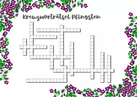Vorschau - Quiz - Kreuzworträtsel PFINGSTEN & CHRISTI HIMMELFAHRT Crossword Puzzle - Seite 1