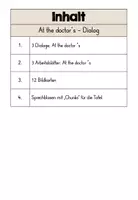 Vorschau - Arbeitsblätter - At the doctor´s - Dialoge, Arbeitsblätter, Bildkarten Englisch (Arzt, Krankheiten) - Seite 1