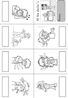 Vorschau - Arbeitsblätter - At the doctor´s Faltheft Faltbuch Minibook in Englisch (Arzt, Krankheiten) - Seite 2