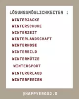 Vorschau - Arbeitsblätter - Finde 10 Wörter! Winter - Seite 1