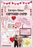 Vorschau - Stundenentwürfe - BIG Valentine's Day Bundle - Reading Trail, Escape Game, Vokabelkarten & Geschenk-Vorlage - Seite 1