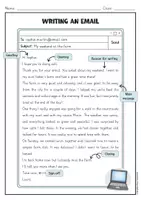 Vorschau - Arbeitsblätter - Writing an Email from Scotland | Englisch E-Mail schreiben - Seite 1