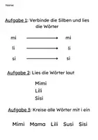 Vorschau - Arbeitsblätter - Leseförderung 1. Klasse – Buchstabe I; i - Seite 3
