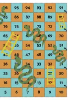 Voorbeeld - gezelschapsspel: slangen en ladders - Voorblad