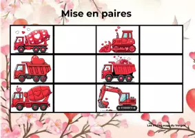 Aperçu - Apprentissages en autonomie - Mises en paires Saint Valentin - Page de couverture