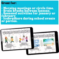 Vorschau - Präsentationen/Tafelbilder - Would you Rather Winter Würdest du lieber - Seite 3